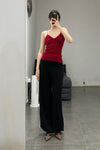 SWAYING/KNIT V-neck knitted camisole SW24RE1T01 red